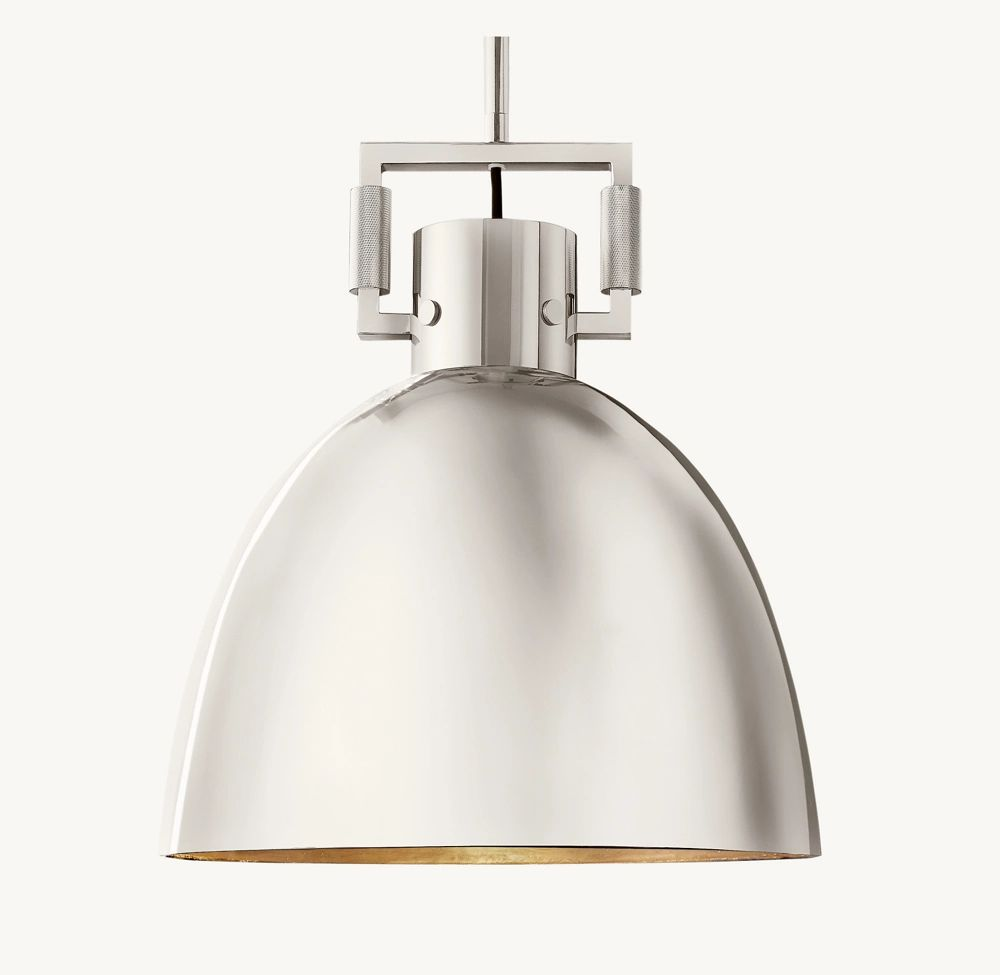 WOMO Metal Dome Pendant Light - Machinist