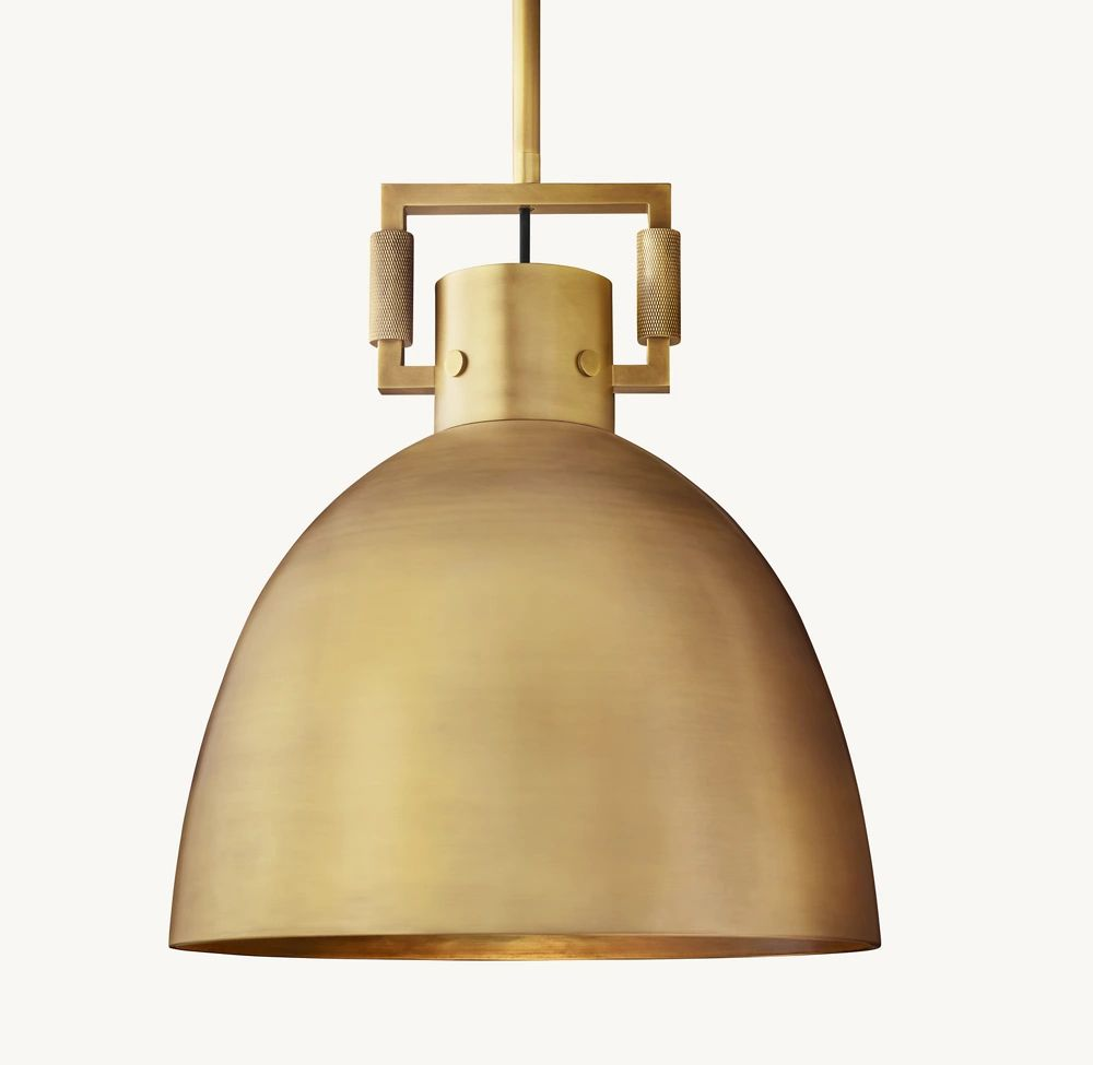 WOMO Metal Dome Pendant Light - Machinist