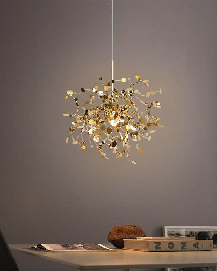 WOMO Argent/Gold Cloud Multi Pendant Chandelier-WM2042