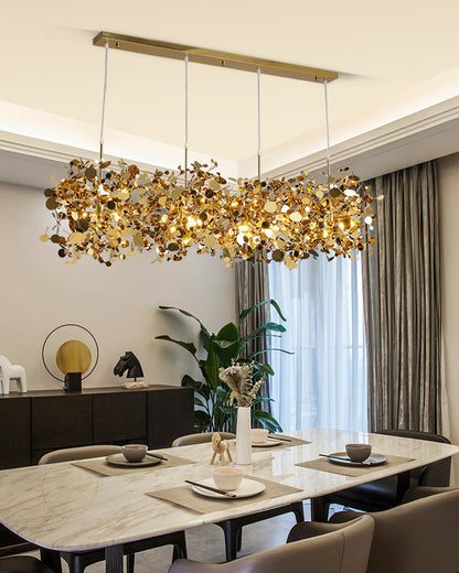 WOMO Argent/Gold Cloud Multi Pendant Chandelier-WM2042