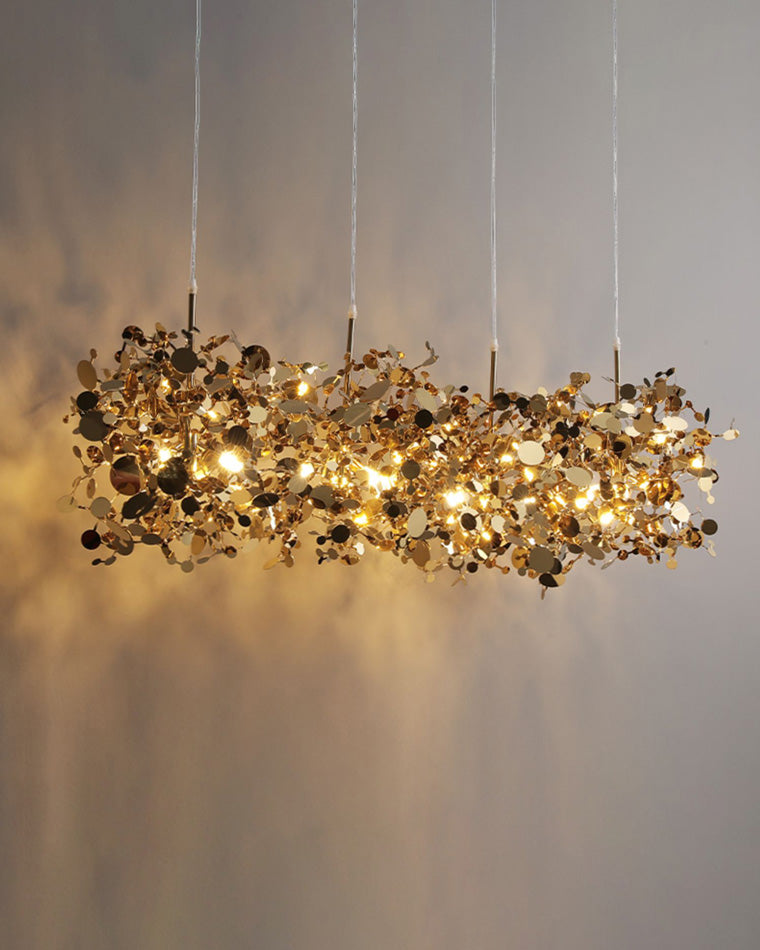 WOMO Argent/Gold Cloud Multi Pendant Chandelier-WM2042