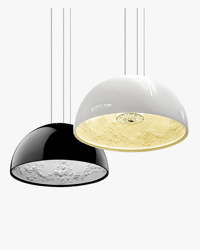 WOMO Embossed Dome Pendant Light-WM2047