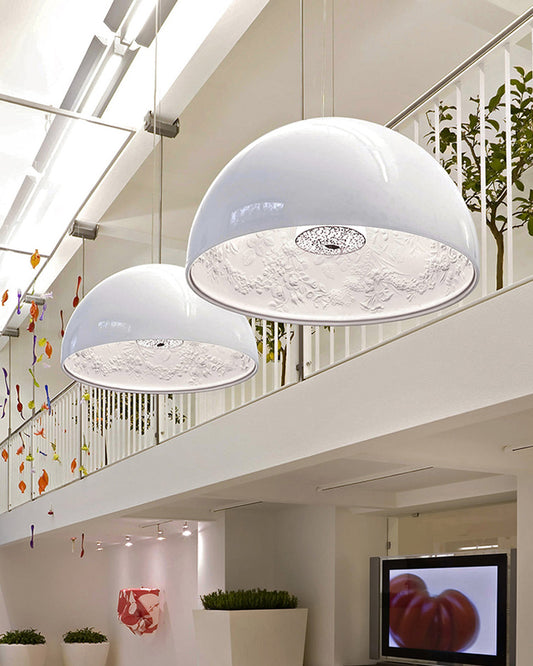 WOMO Embossed Dome Pendant Light-WM2047