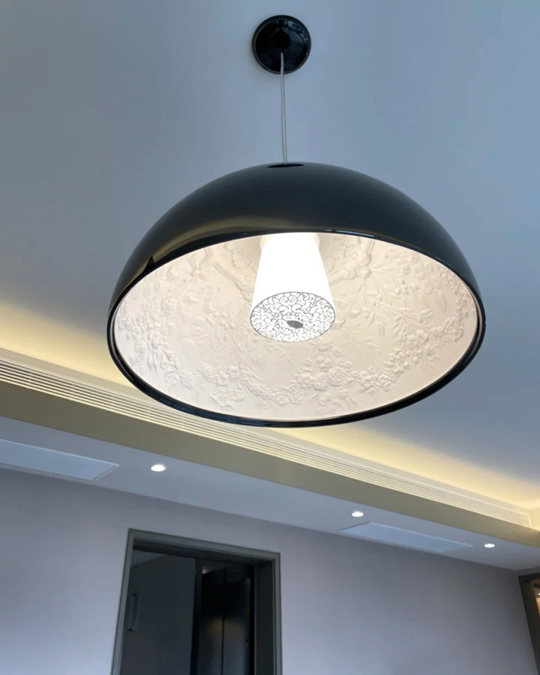 WOMO Embossed Dome Pendant Light-WM2047