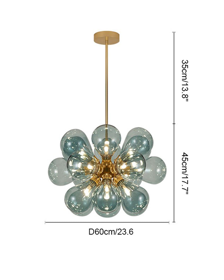 WOMO 18 Bubbles Glass Chandelier-WM2051