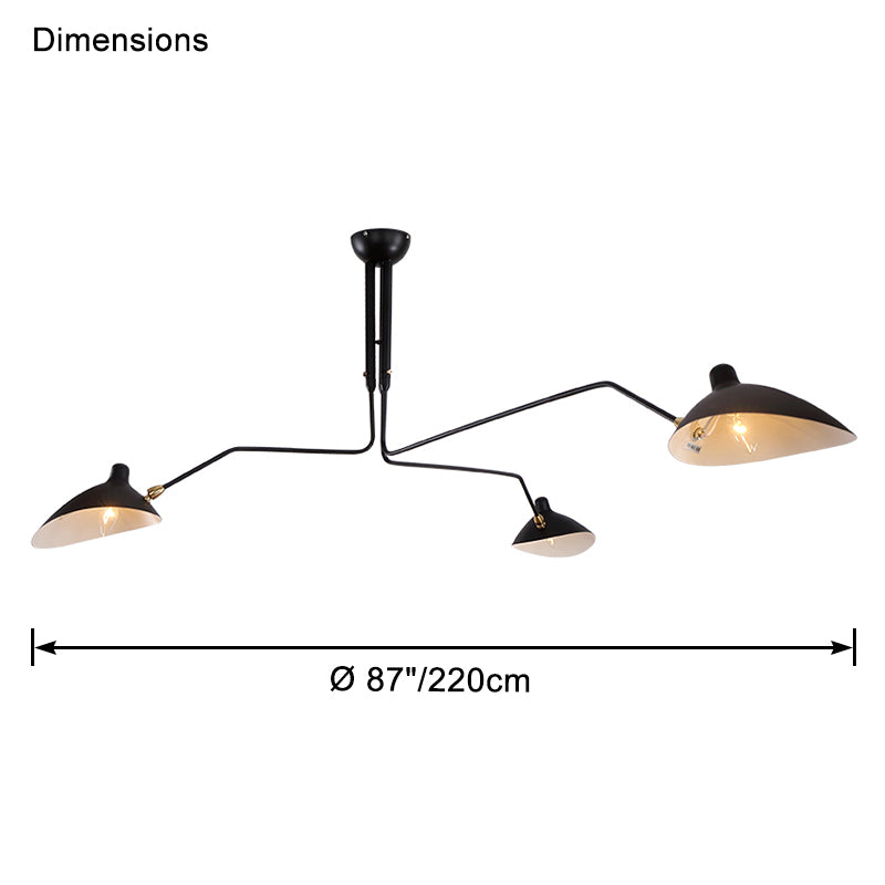 WOMO Arms Semi-Flush Mount Light-WM2057