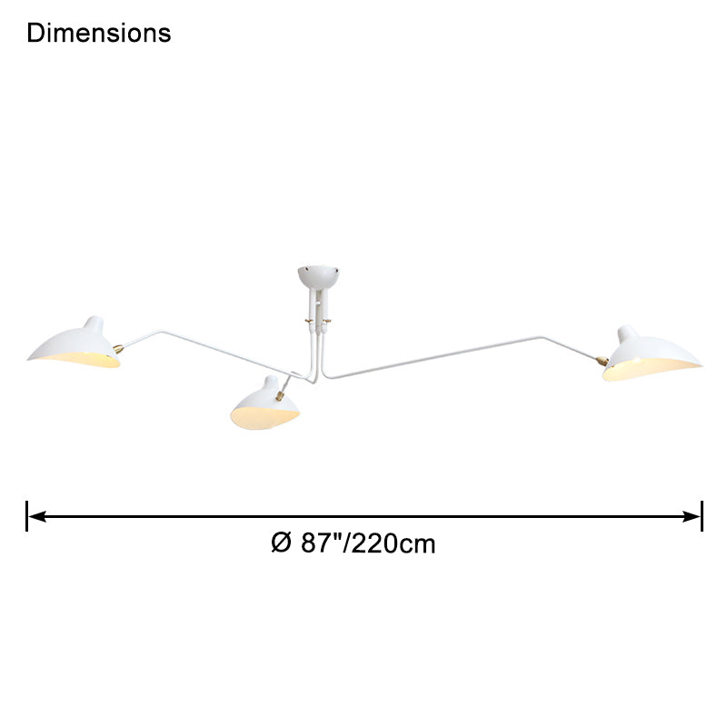 WOMO Arms Semi-Flush Mount Light-WM2057