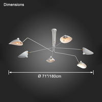 WOMO Arms Semi-Flush Mount Light-WM2057