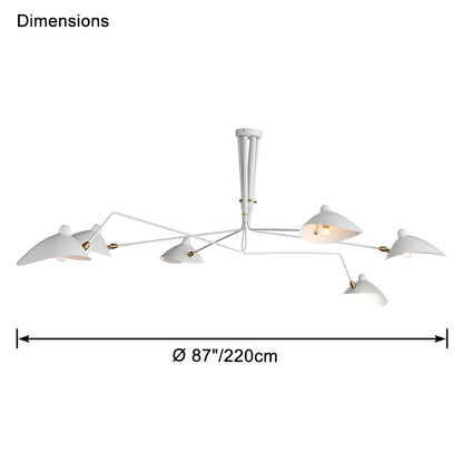 WOMO Arms Semi-Flush Mount Light-WM2057