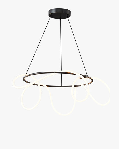 WOMO Hose LED Linear/Circular Brass Chandelier-WM2059