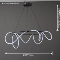 WOMO Rope Led Round Chandelier-WM2059b