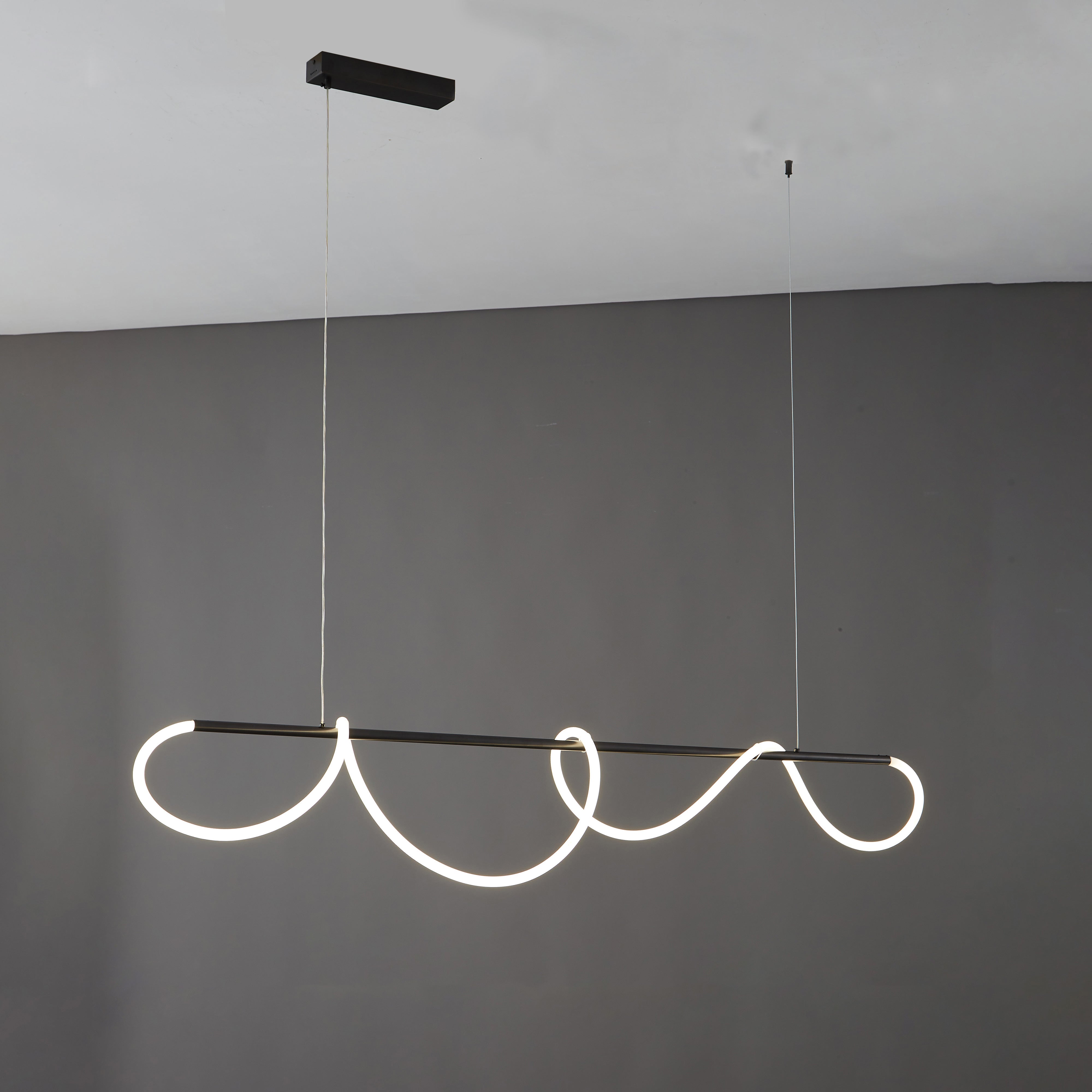 WOMO Rope Led Linear Brass Chandelier-WM2059a