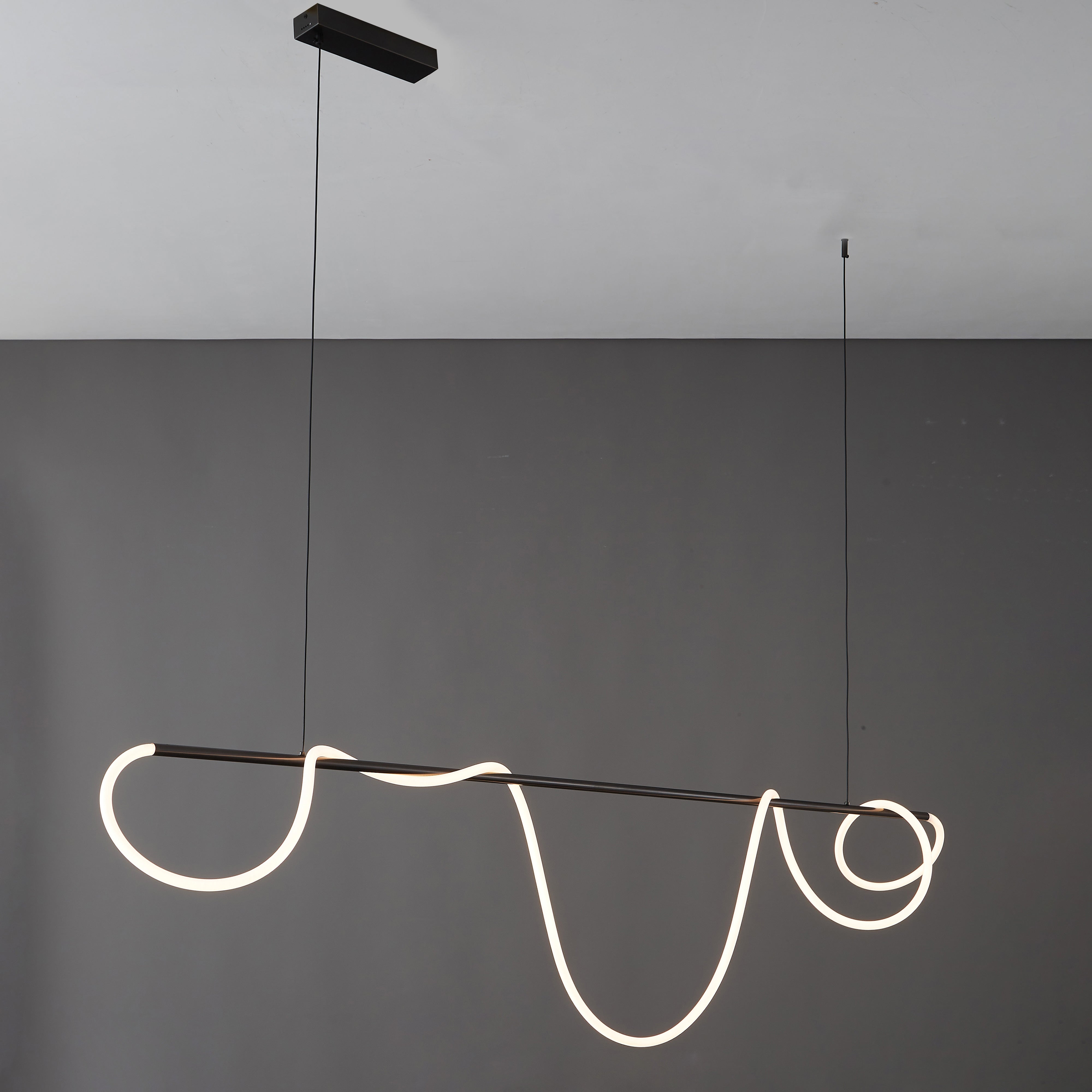 WOMO Rope Led Linear Brass Chandelier-WM2059a