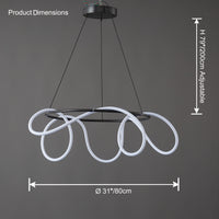 WOMO Rope Led Round Chandelier-WM2059b