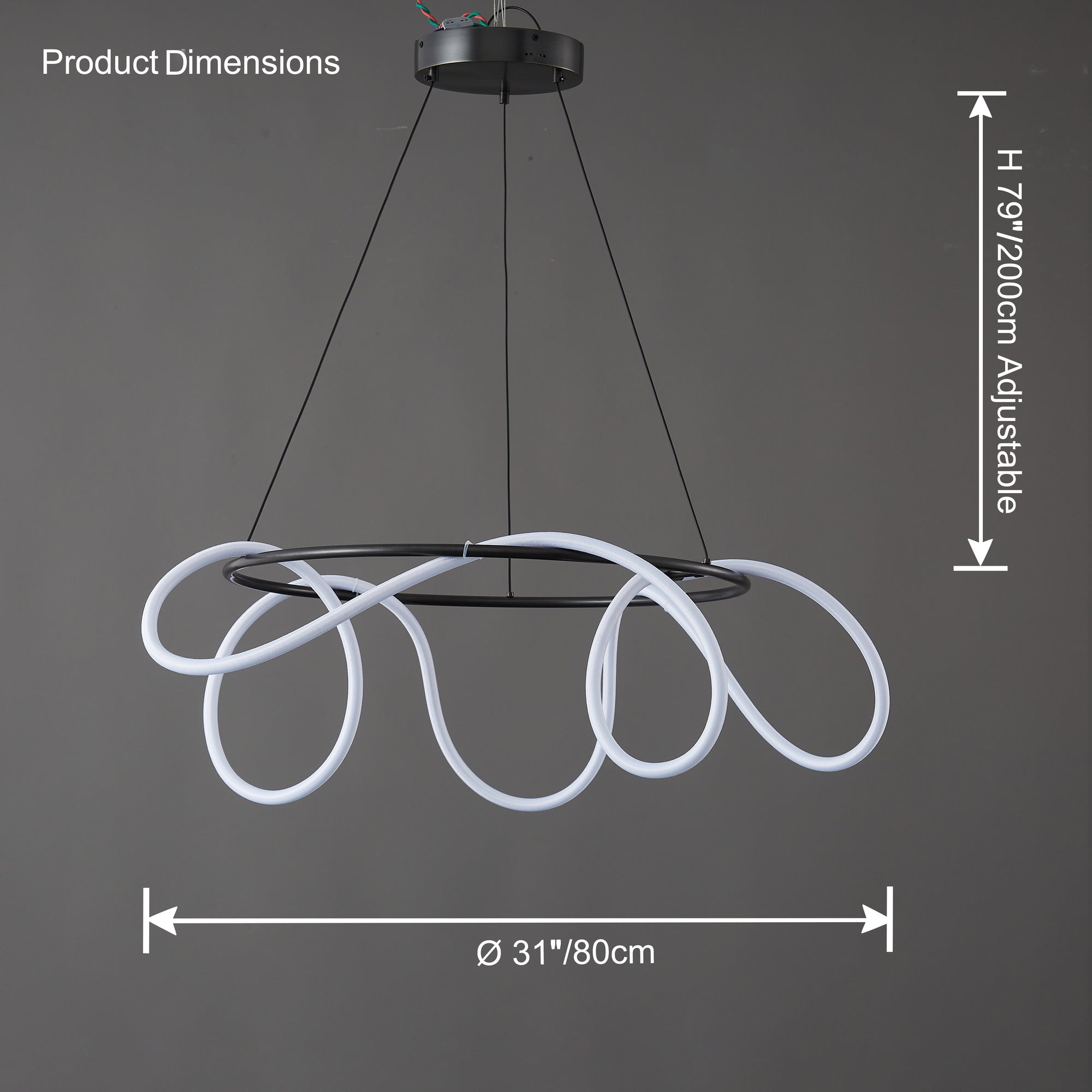 WOMO Rope Led Round Chandelier-WM2059b