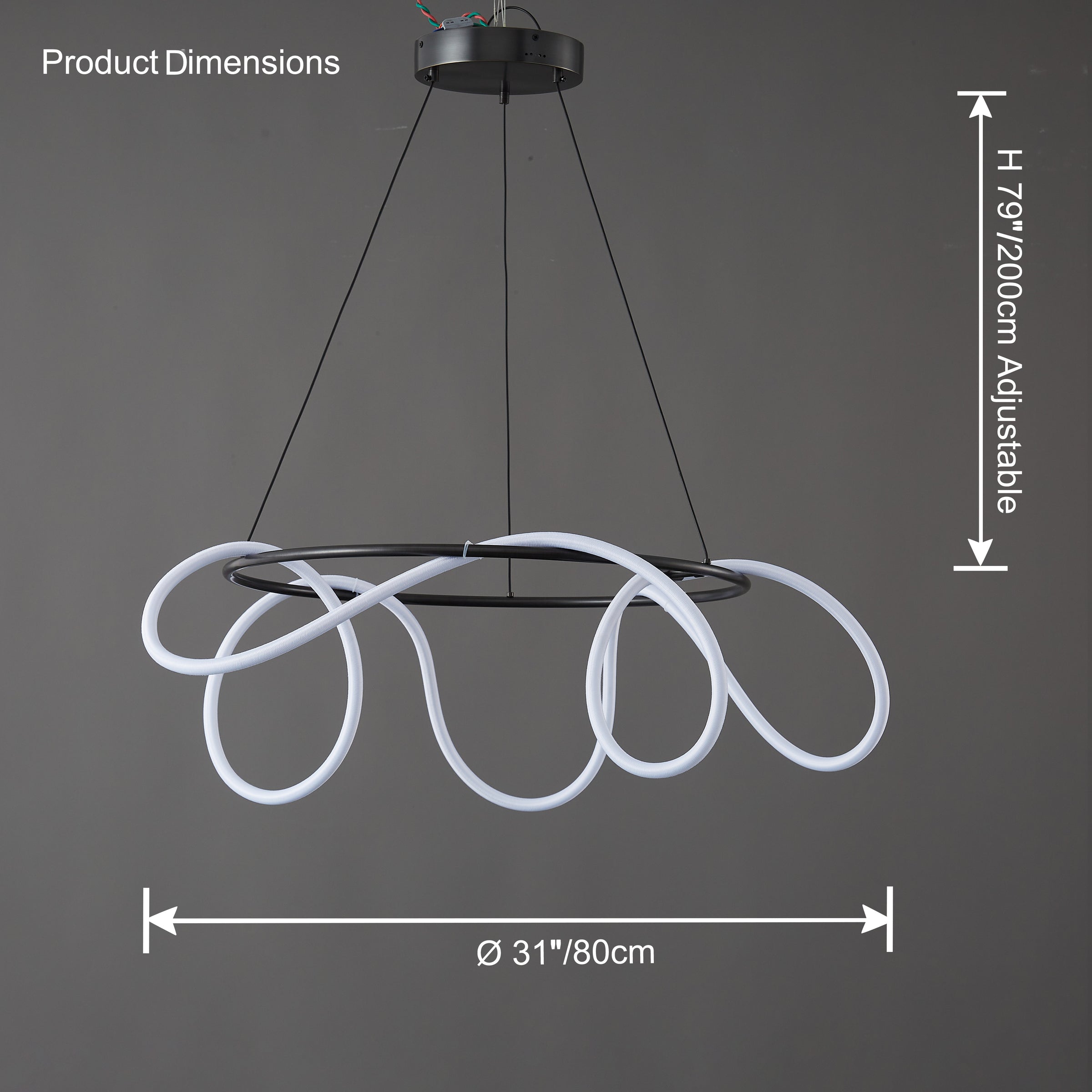 WOMO Rope Led Round Chandelier-WM2059b