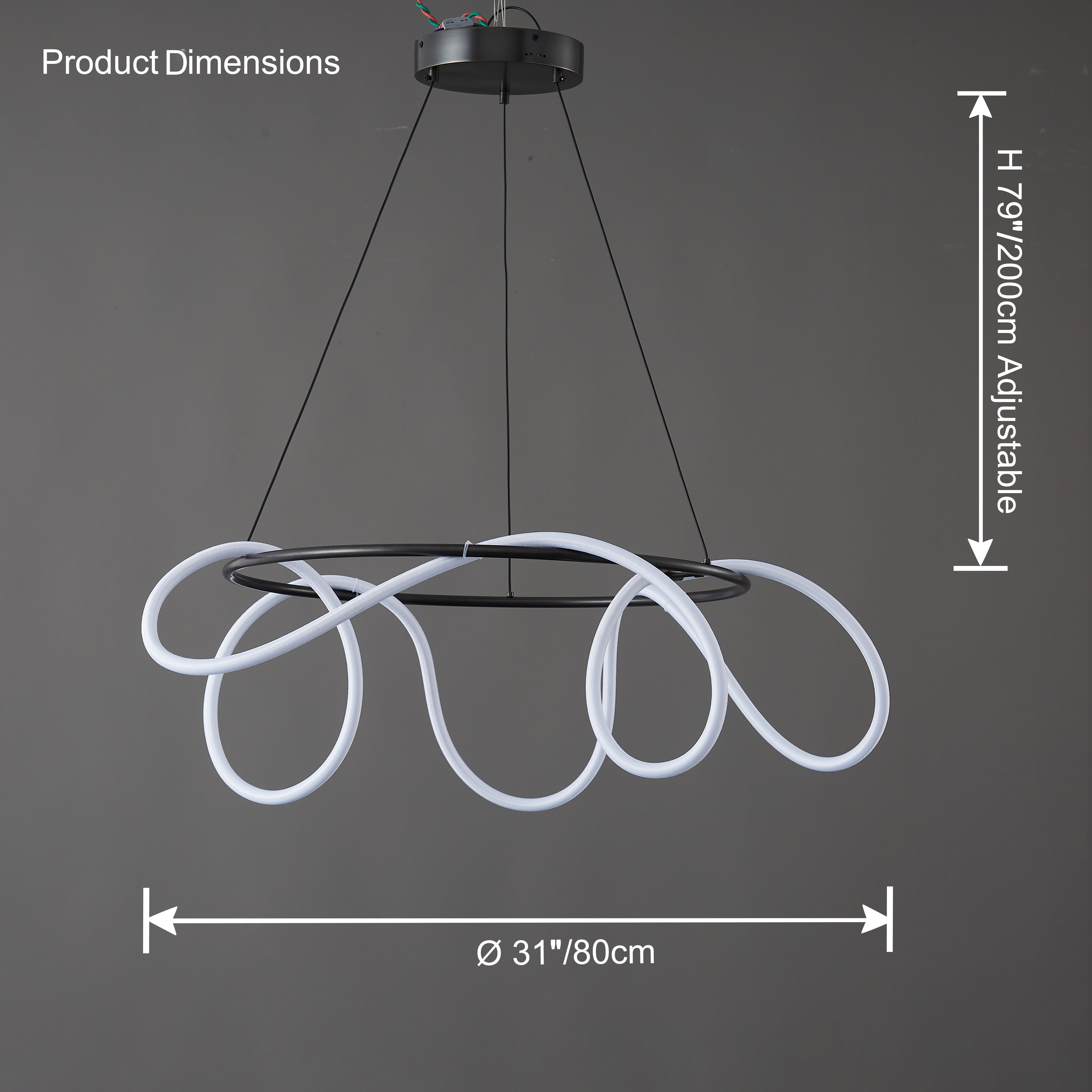 WOMO Rope Led Round Chandelier-WM2059b