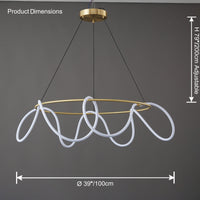 WOMO Rope Led Round Chandelier-WM2059b