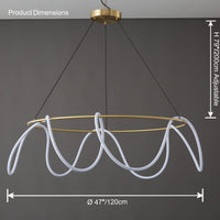 WOMO Rope Led Round Chandelier-WM2059b