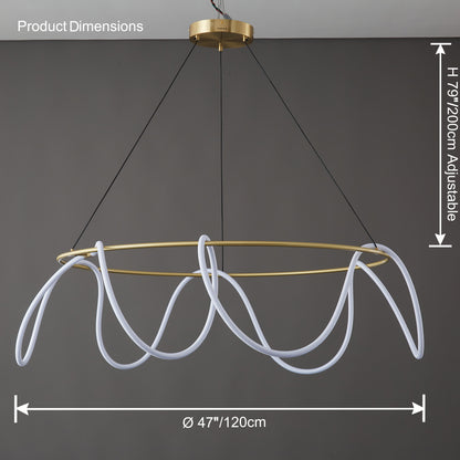 WOMO Rope Led Circular Chandelier-WM2059b