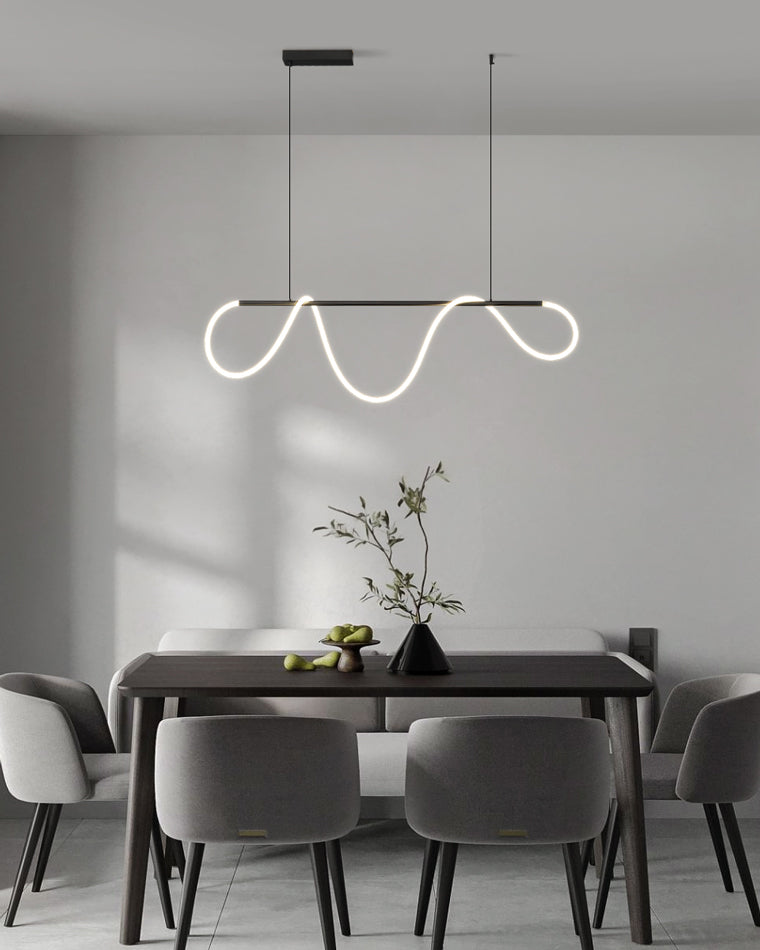 WOMO Rope Led Linear Brass Chandelier-WM2059a