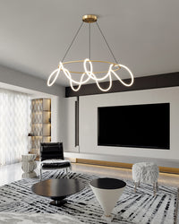 WOMO Rope Led Round Chandelier-WM2059b