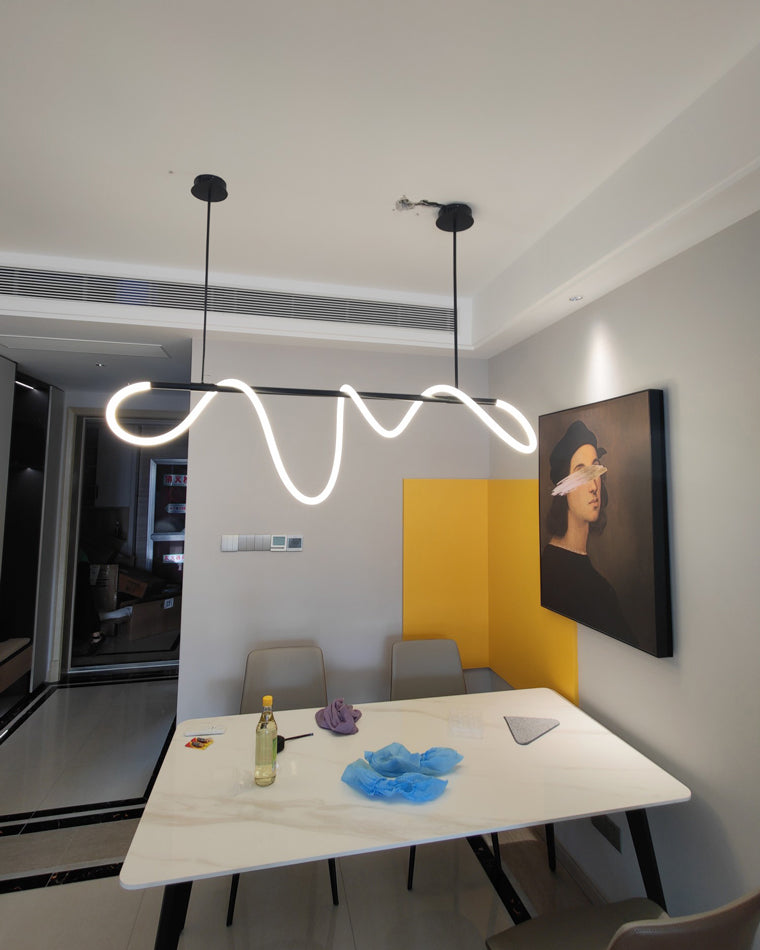 WOMO Hose LED Linear/Circular Brass Chandelier-WM2059