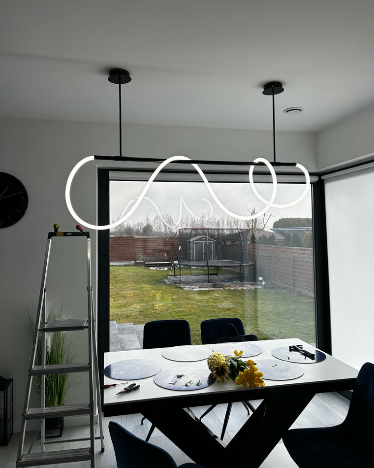 WOMO Rope Led Linear Brass Chandelier-WM2059a