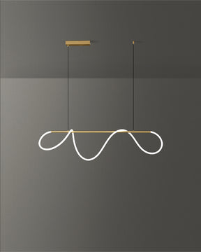WOMO Hose LED Linear/Circular Brass Chandelier-WM2059