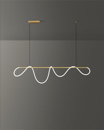 WOMO Hose LED Linear/Circular Brass Chandelier-WM2059