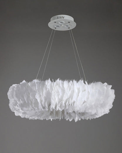 WOMO Feather Circular Pendant Light-WM2060