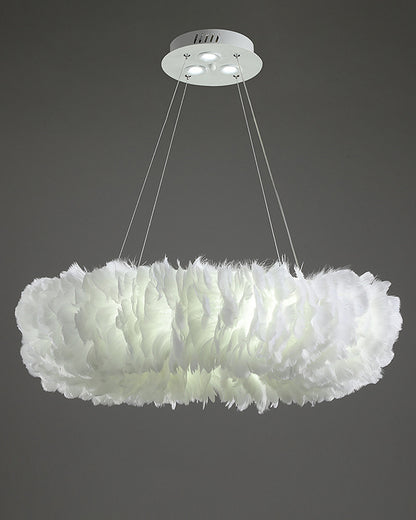 WOMO Feather Circular Pendant Light-WM2060