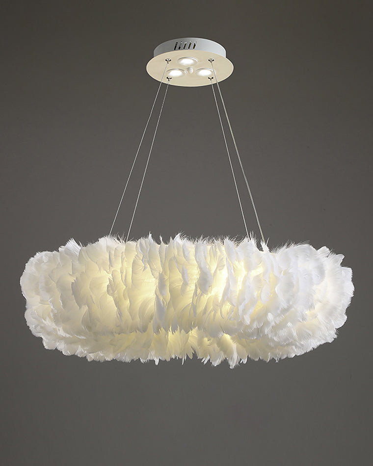 WOMO Feather Round Pendant Light-WM2060