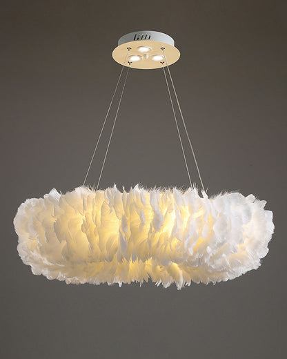 WOMO Feather Circular Pendant Light-WM2060