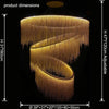 WOMO Tiered Fringe Chandelier-WM2062c thumbnail