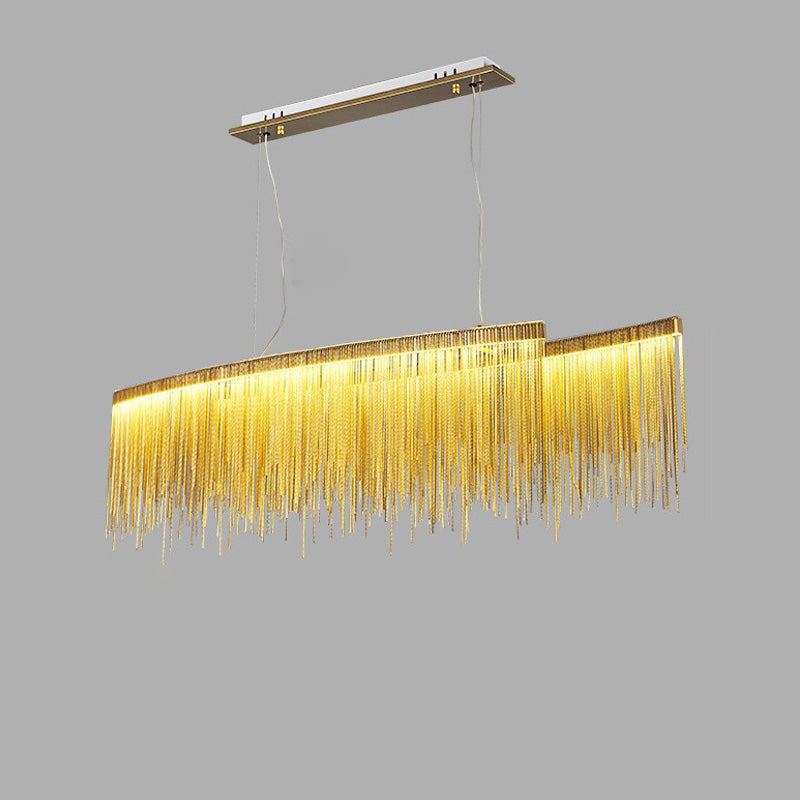 WOMO Fringe Linear Chandelier-WM2062b