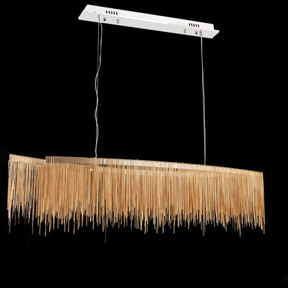 WOMO Fringe Linear Chandelier-WM2062b