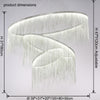 WOMO Tiered Fringe Chandelier-WM2062c thumbnail