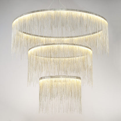 WOMO Tiered Fringe Chandelier-WM2062c