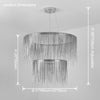 WOMO Tiered Fringe Chandelier-WM2062c thumbnail