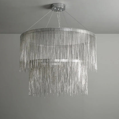 WOMO Tiered Fringe Chandelier-WM2062c