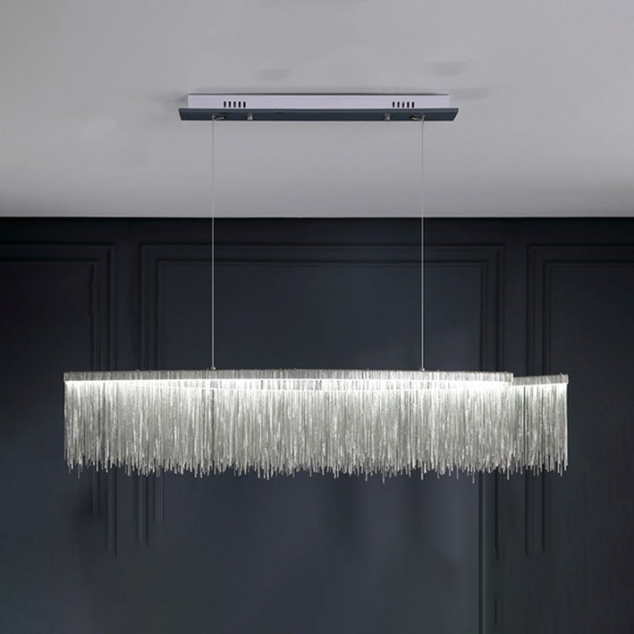 WOMO Fringe Linear Chandelier-WM2062b