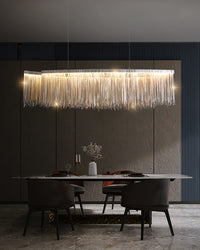 WOMO Fringe Linear Chandelier-WM2062b