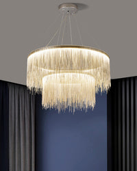 WOMO Tiered Fringe Chandelier-WM2062c