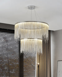WOMO Tiered Fringe Chandelier-WM2062c