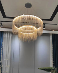 WOMO Tiered Fringe Chandelier-WM2062c