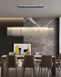 WOMO Fringe Linear Chandelier-WM2062b