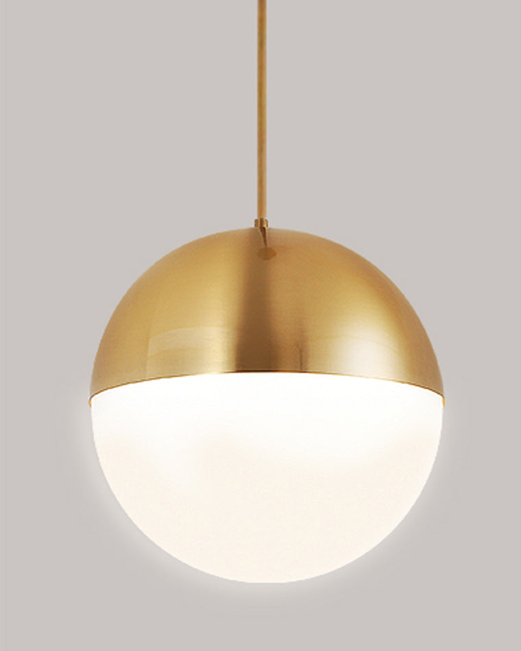 WOMO Prismatic/Milk Glass Globe Pendant Light-WM2065