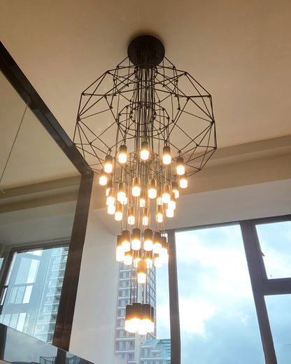 WOMO Wire Tiered Sculptural Chandelier-WM2066