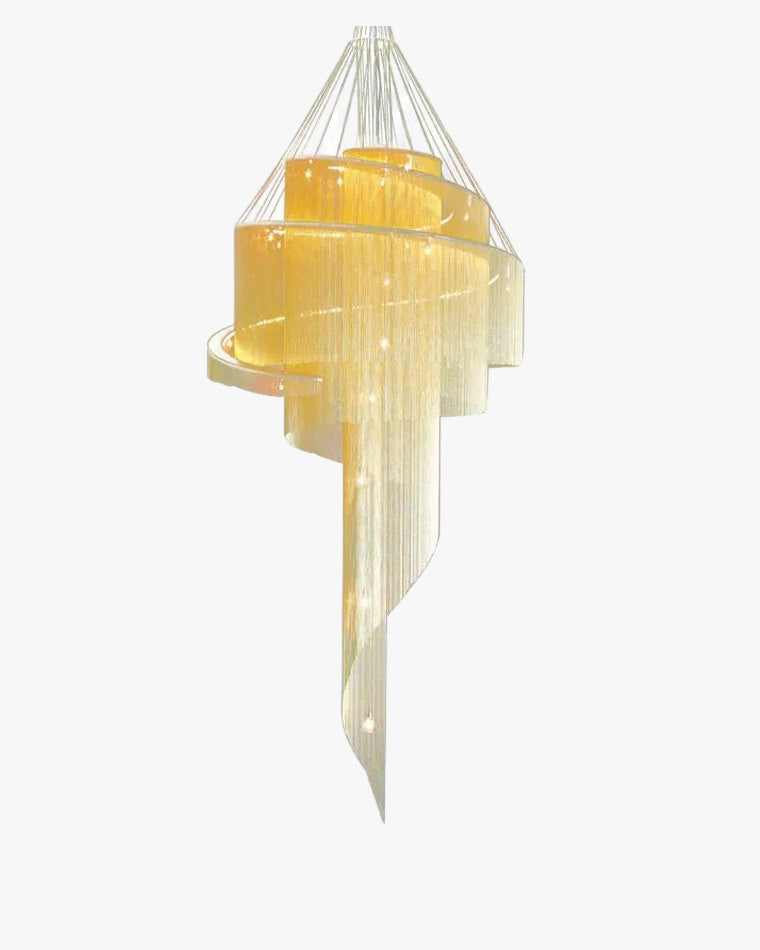 WOMO Spiral Tassel Foyer Chandelier-WM2067